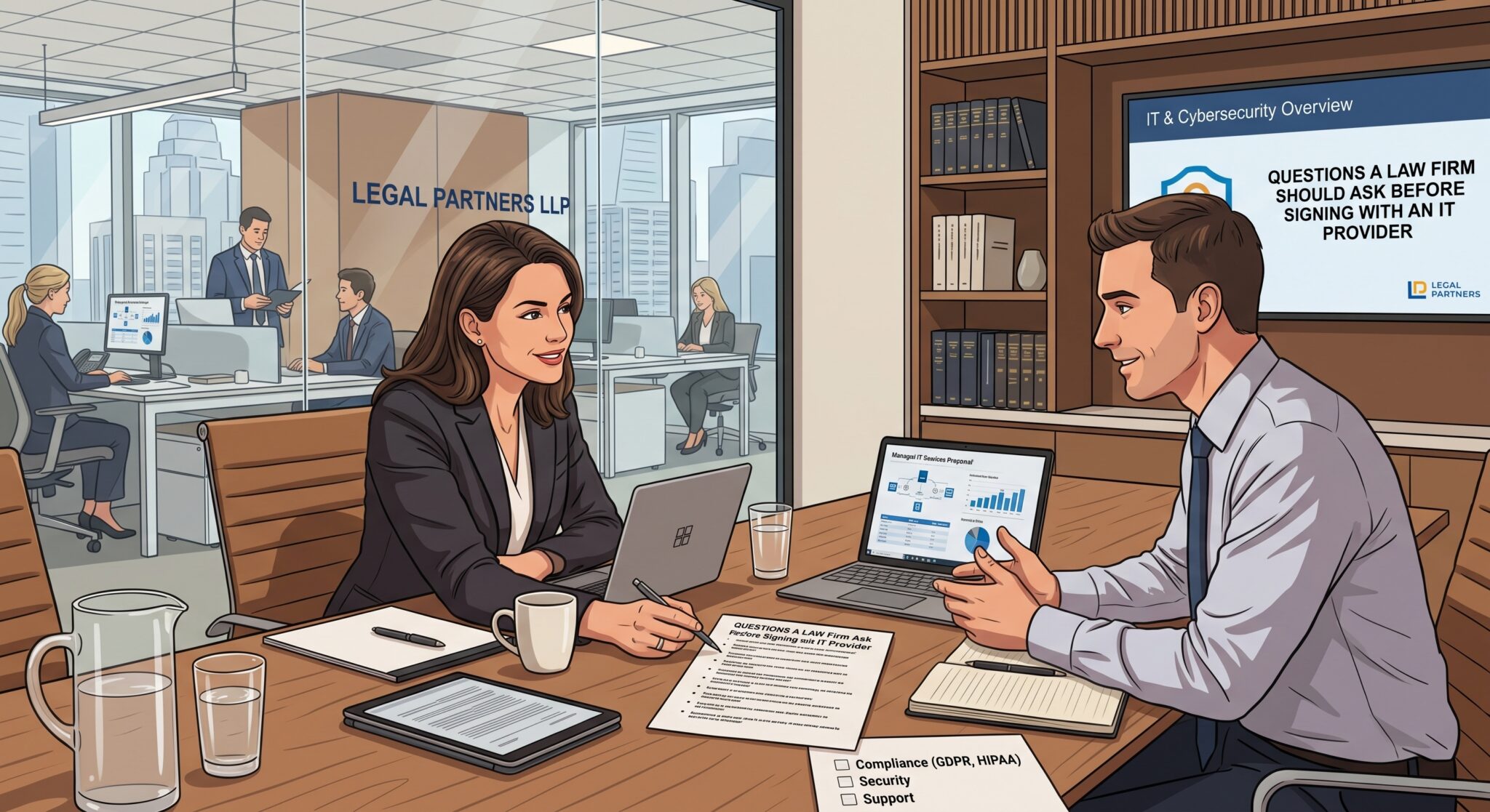 Questions a Law Firm Should Ask Before Signing With an IT Provider in Chicago