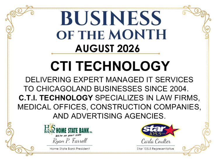 CTI Technology Named August 2026 Business of the Month by Home State Bank and Star 105.5